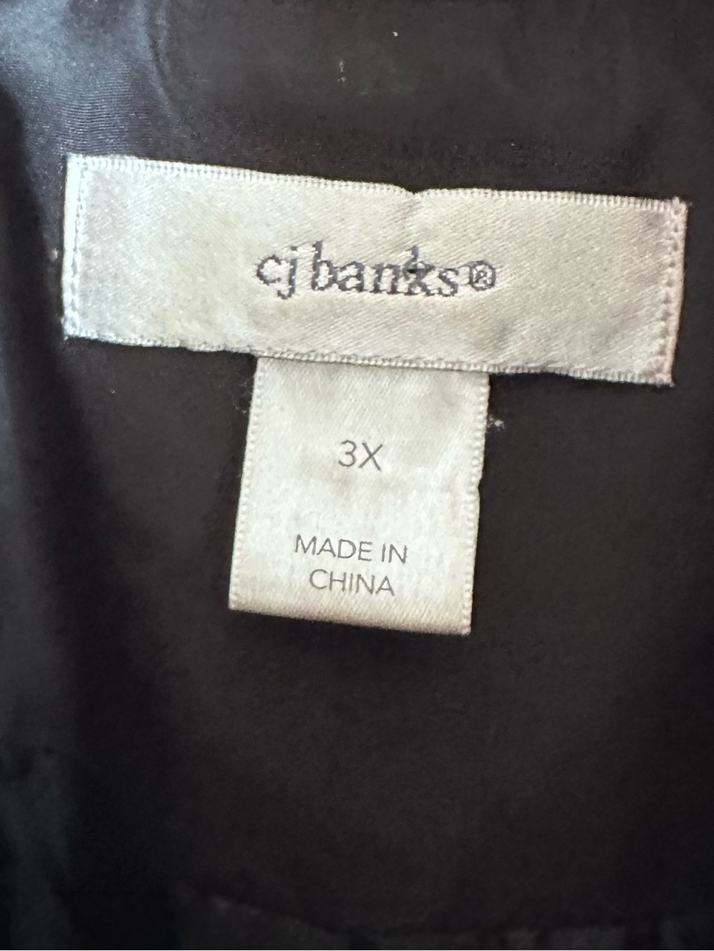 CJ Banks Women’s 3X Black Quilted Jacket Lightweight Full Zip Plus Size - Picture 5 of 13